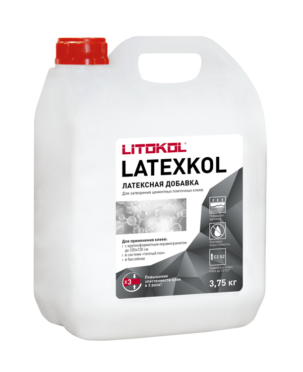 LATEXKOL латексная добавка для плиточного клея, 3,75 кг